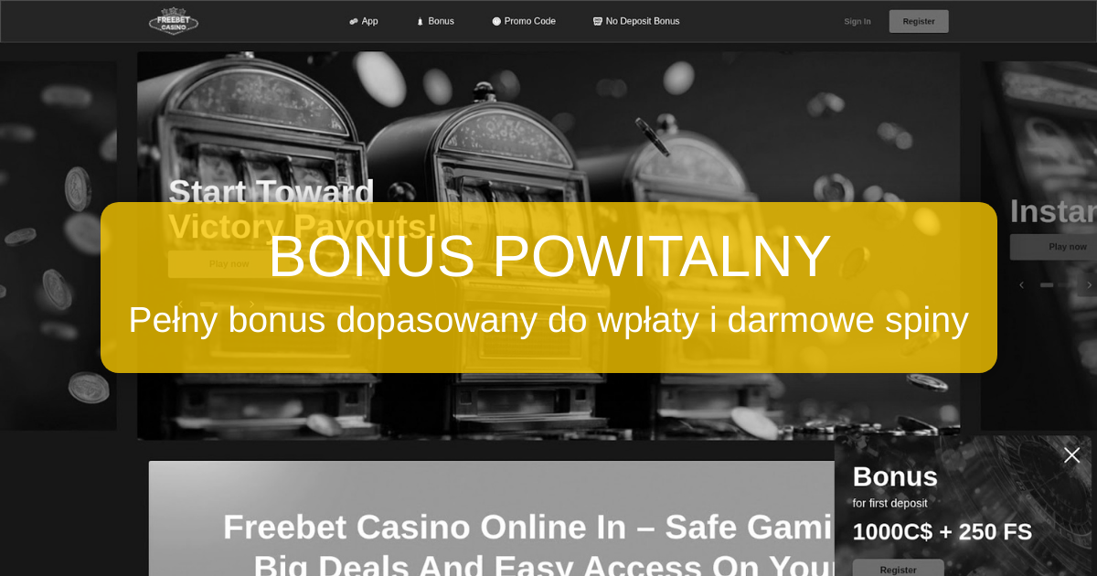FreeBet Casino welcome bonus